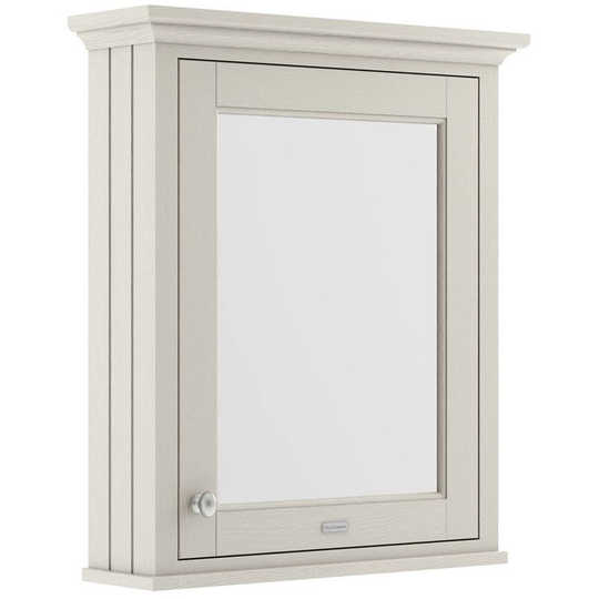 Old London Mirrored Bathroom Cabinet 650mm Wide - Timeless Sand - Hudson Reed
