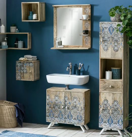 Walker 5 Piece 600mm Bathroom Furniture Suite with Mirror