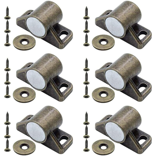 Magnetic Door Catch 6 Pieces Zinc Alloy Closet Door Magnet Cabinet And Magnetic Door Magnetic Door Catches With Screws Magnetic Closet Closet For