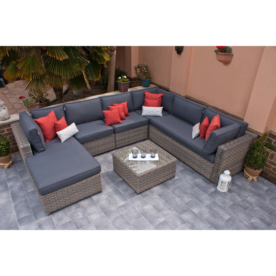 Graciela 6 Seater Rattan Sofa Set
