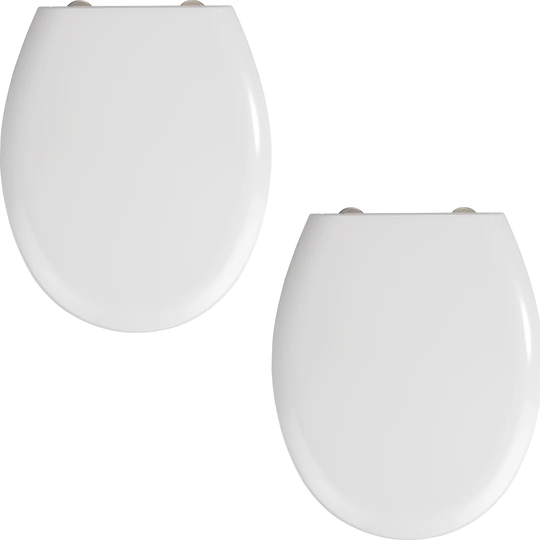 Toilet seat Rieti 2er Set, Loadable with 300 Kg, With soft-closing mechanism