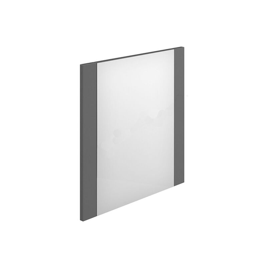 Nevada Rectangular Bathroom Mirror 450mm Wide Grey - Duchy