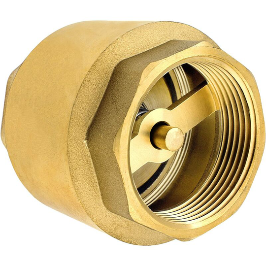 Perle Rare - 1 1/2 inch check valve made of heavy-duty high quality brass, rust-proof and leak-proof for a pump, fountain, washing machine, garden,