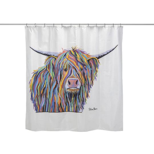 Angus McCoo Art by Steven Brown Shower Curtain