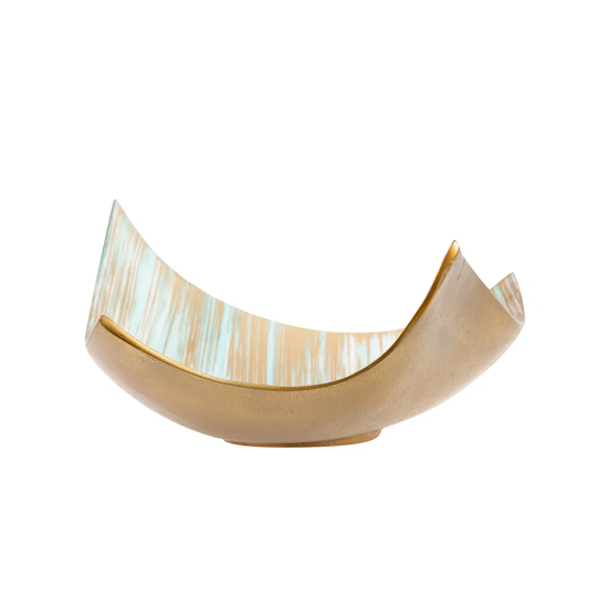 Jarrow Blue Gold Rough Dish 27x26x12 Cm