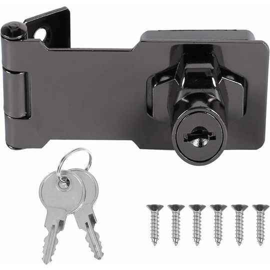 Morejieka - 1pcs Drawer lock without alloy aluminum rotary lock lock 90 ° locking moraillon connection shaft for cabinets windows drawers