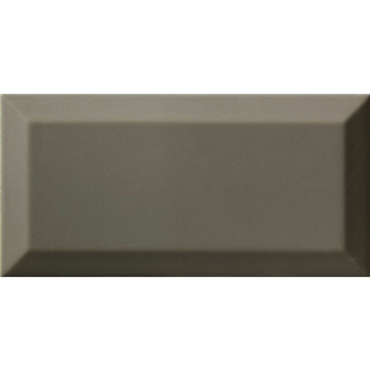 Metro Dark Grey Ceramic Tile Sample - Grey - Amiata