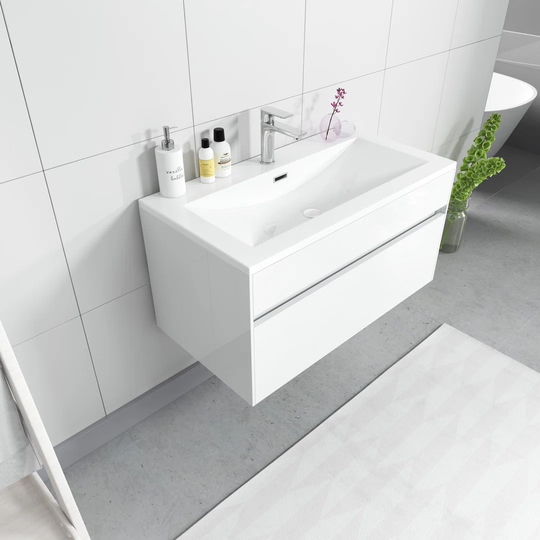 Canova 90mm Wall Hung Single Vanity Unit