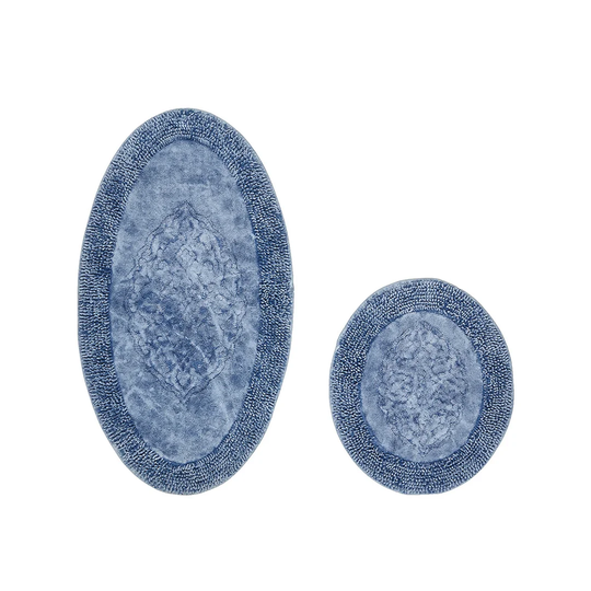 Avallone 2 Piece set Oval Bath Mat