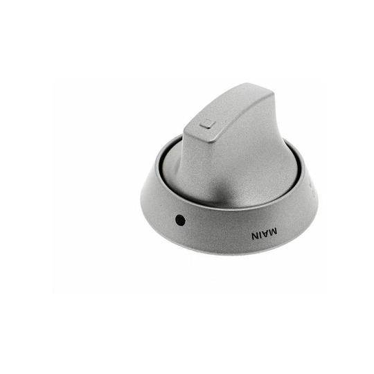 Knob Main Oven Silv for Hotpoint Cookers and Ovens