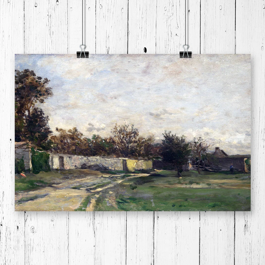 'Landscape' by Charles-Francois Daubigny Painting Print