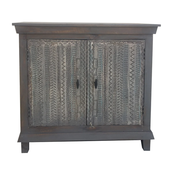 Brittnie 2 Door Cabinet Carving Stony Range Sideboard