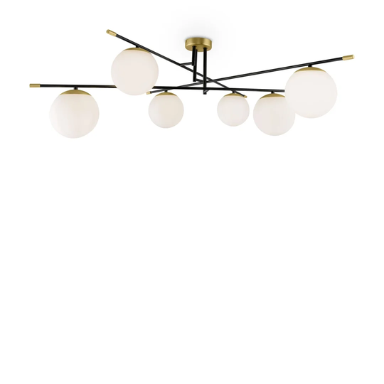 Haney 6-Light 115cm Semi Flush Mount