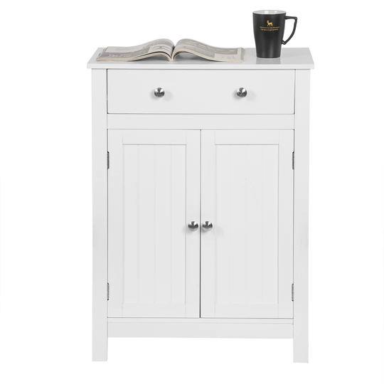 Elderon 60Cm W x 80Cm H x 30Cm D Free-Standing Bathroom Cabinet