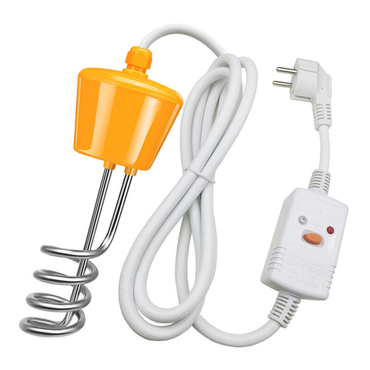 Sunflowergb - Immersion Heater, 3000W Stainless Steel - High Power Domestic Water Heater(Yellow)