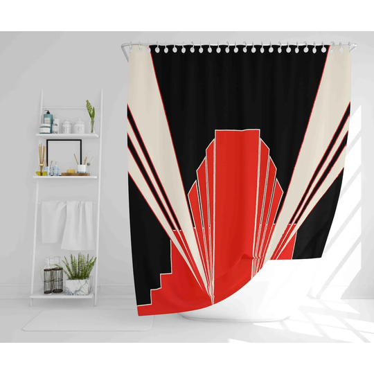 Flannery 2 Piece Polyester Shower Curtain Set