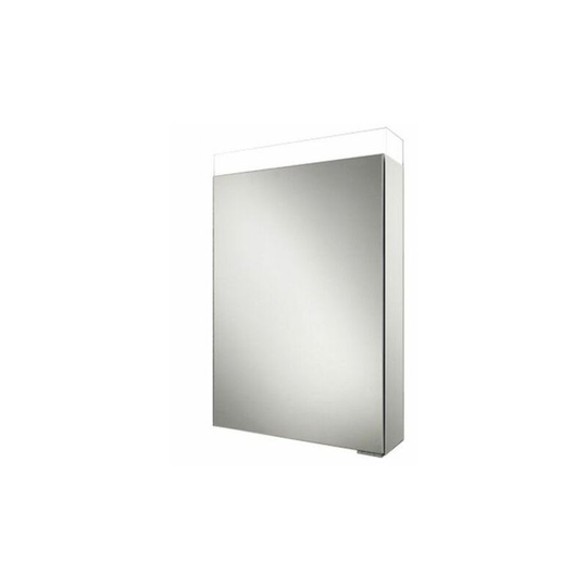 HiB Apex 50 LED Illuminated Mirror Cabinet - 500mm Wide - 47000 - Aluminium