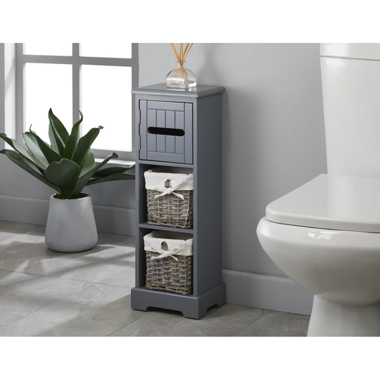 Dolly 22Cm W x 63Cm H x 18Cm D Free-Standing Bathroom Cabinet