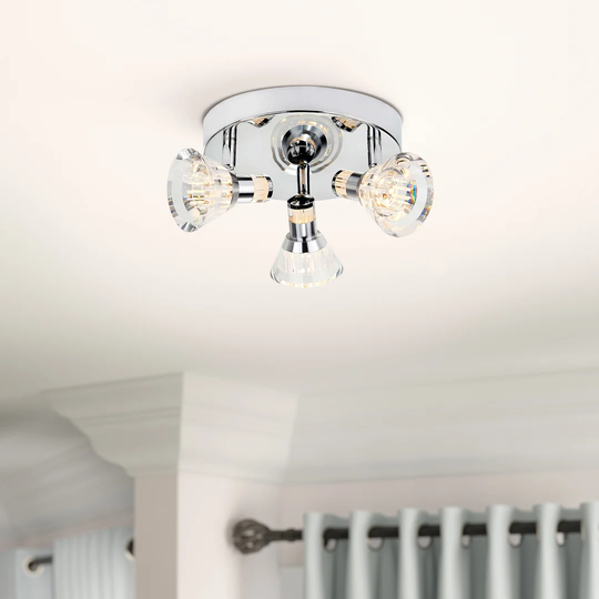 Stradbroke 3 - Light 22cm LED Ceiling Spotlight