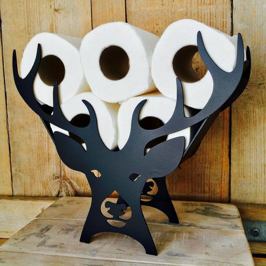 Cow Toilet Roll Holder Bathroom Accessory, Decorative Home Indoor Storage Loo Roll Toilet Paper