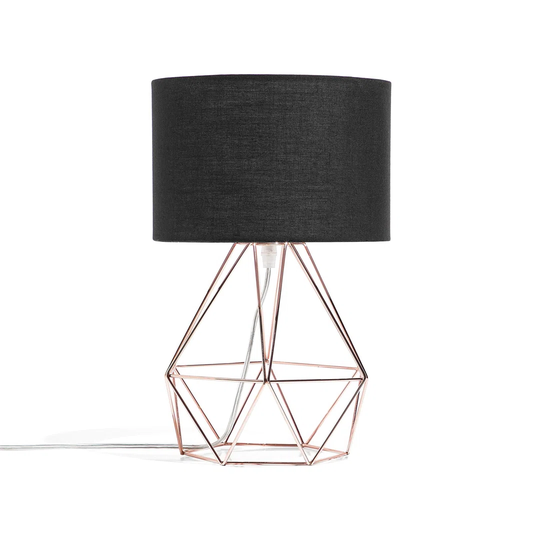 Black Geometric Table Lamp