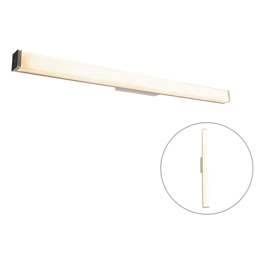 Modern bathroom wall lamp steel 92 cm IP44 - Cascada - Steel