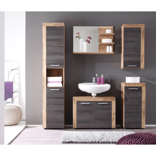 Casida 6 Piece 72 mm Bathroom Furniture Set with Mirror