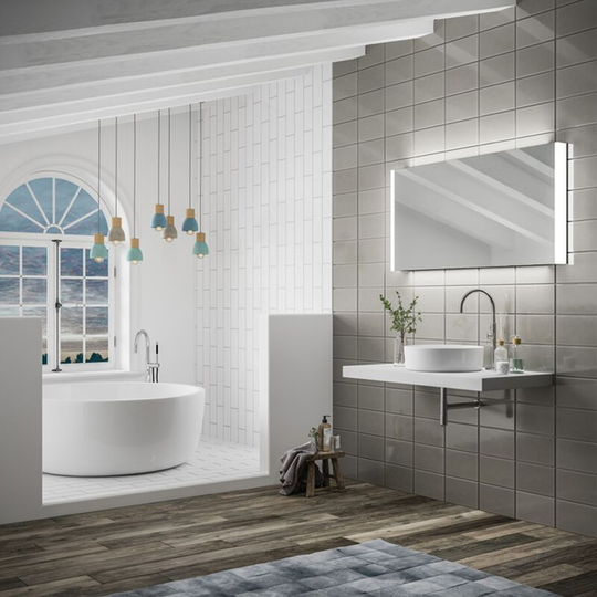 Connect 120 Designer led Bathroom Mirror 600mm h x 1200mm w - HIB