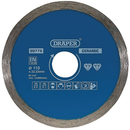 99778 - Continuous Diamond Blade (110mm) - Draper