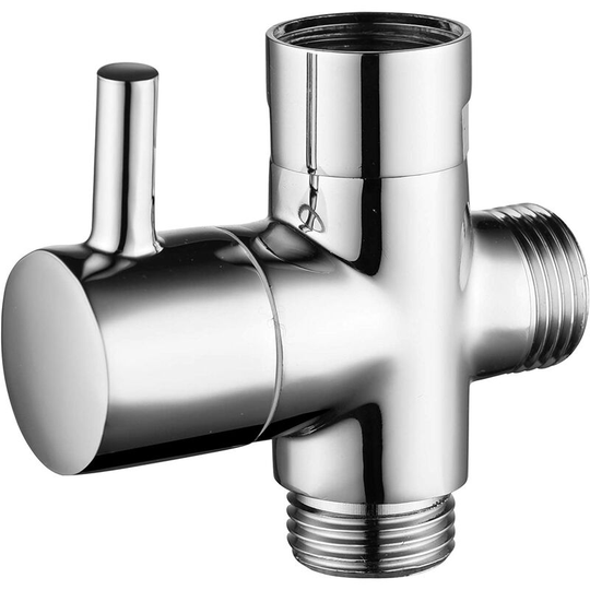Solid Brass 3-Way Valve G1/2' Hand Shower Shower Components Universal Fitting, Chrome