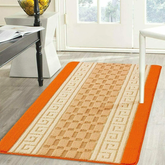 Eugley Flatweave Orange/Beige Rug