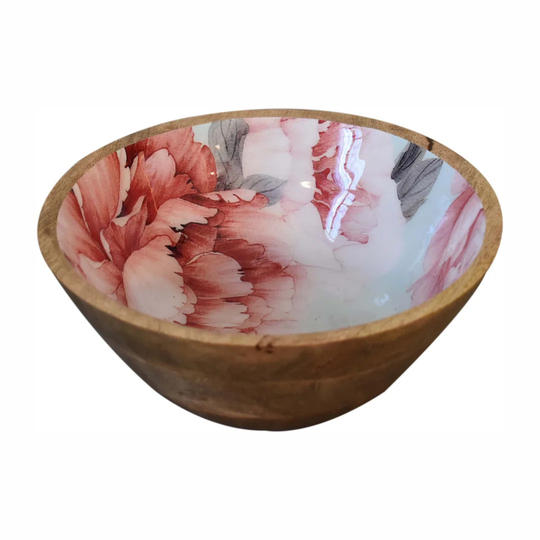 Pink Floral Bowl Set Of 2