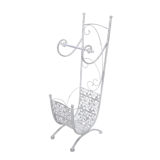 Freestanding Steel Toilet Roll Holder