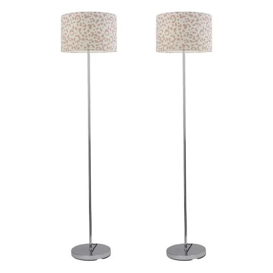 Bathampton 150.5cm Chrome Traditional Floor Lamp Set