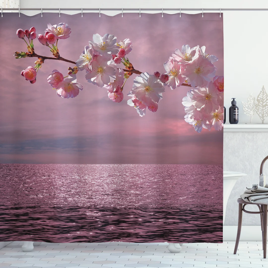 Bajram Polyester Shower Curtain Set