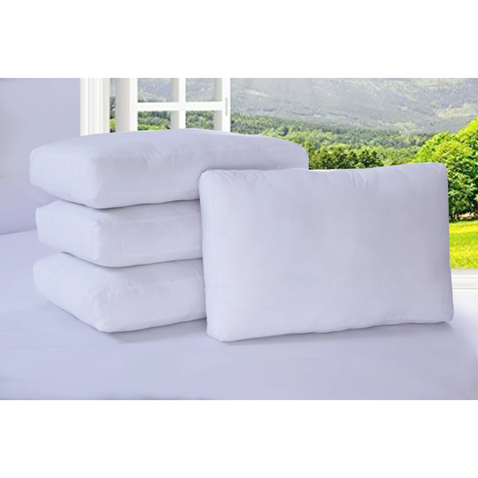 Box/Wall Full Size Pillow Pairs Filled With Spiraflex Fibres - Medium Support Rating Ideal For Hotels - Two Pillows