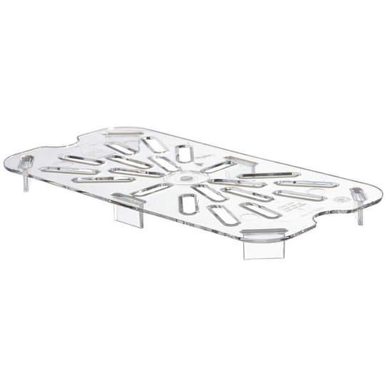 Polycarbonate 1/4 Gastronorm Pan Drain Shelf - DM749 - Cambro