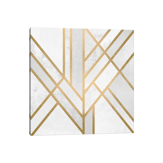 Art Deco Geometry by Elisabeth Fredriksson - Graphic Art Print on Canvas