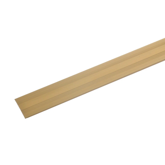 Abdualmalik Metal 0.17 cm Thick x 3 cm Wide x 90 cm Length Overlap Reducer in Gold