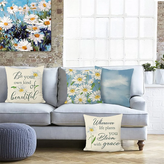 Pettey Floral 45" Scatter Cushion Cover