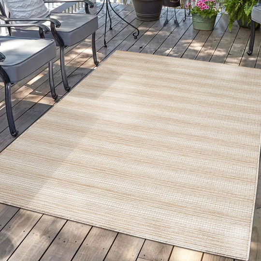 Kavia Power Loom Yellow/White Rug