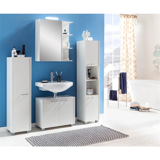 63.1cm x 70.4cm Surface Mount Mirror Cabinet with LED Lighting