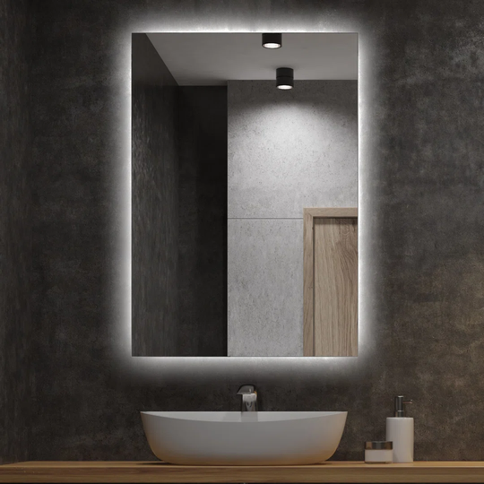Maniteau Lighted Wall Mounted Bathroom Mirror