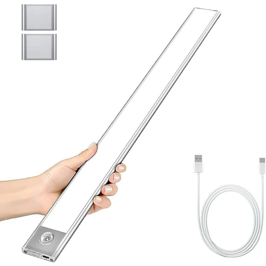 Perlerare - led Closet Lights, Portable Automatic Cabinet Lights, Motion Sensor Lights, Magnetic Wireless usb Charging led Strip Lights, Suitable for
