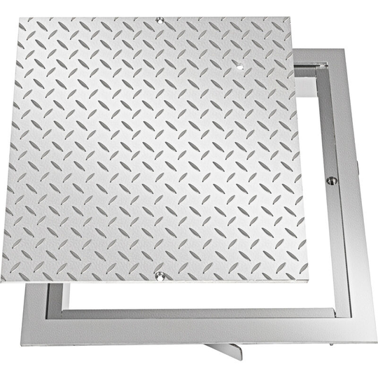 Vevor - Recessed Manhole Cover Powder-coated Drain Cover 50x50cm Steel Lid w/Frame