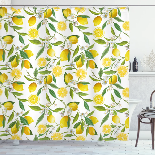 Bariaa Polyester Shower Curtain Set