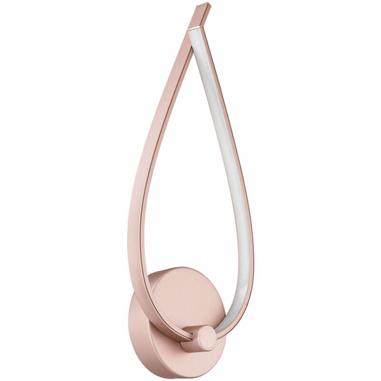 Wall/Mirror Light Colour Rose Gold Shade White Plastic Bulb led 1x11W Included