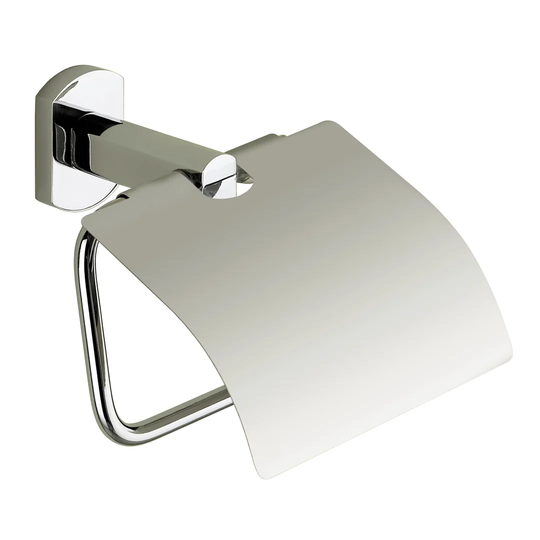 Draco Wall Mounted Toilet Roll Holder with Flap