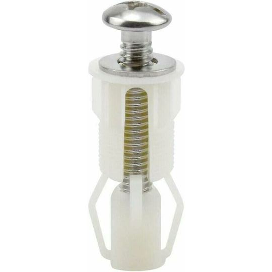 Sunflowergb - 4pcs Expansion Screws For Toilet Lid Fixer Toilet Seat Screws For Toilet Seat Fixing Set Toilet Lid Replacement Parts