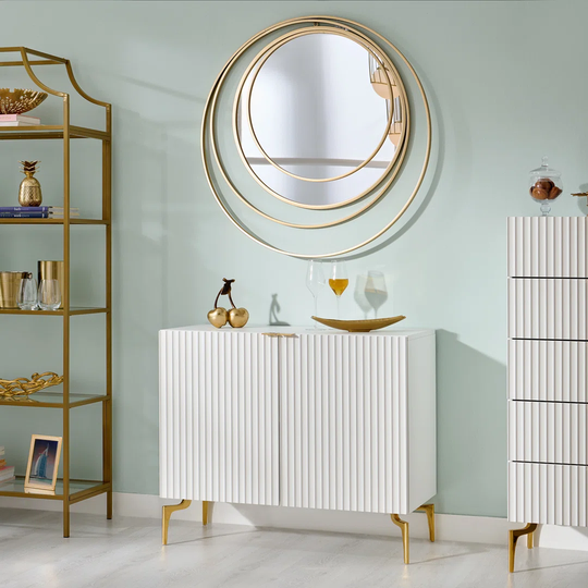 Cassilyn Oval Metal Framed Wall Mounted Accent Mirror